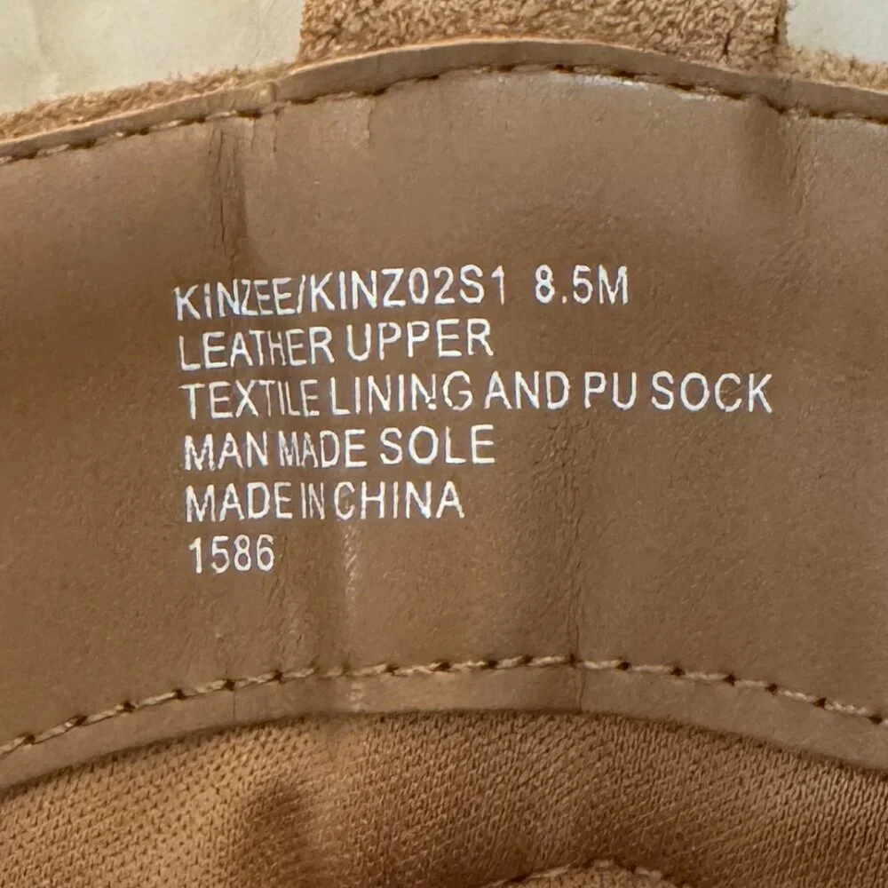 Steve Madden Tan Suede Western Knee-High Stiletto Boots - Picture 3 of 7